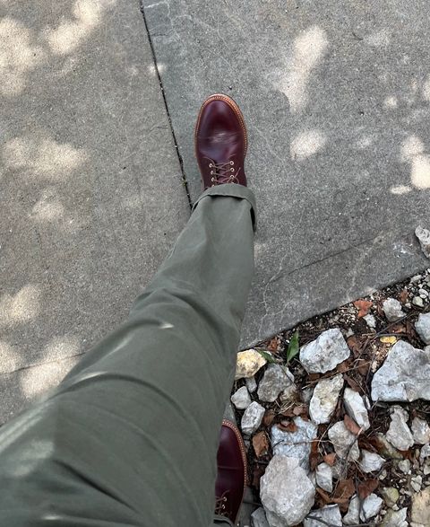 Photo by Arby on July 20, 2026 of the Oak Street Bootmakers Lakeshore Boot in Horween Color 8 Chromexcel.