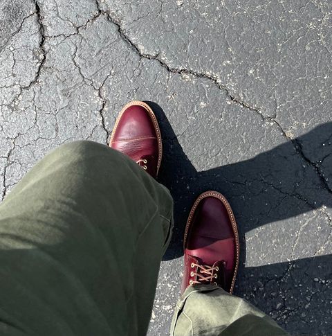 Photo by Arby on July 20, 2026 of the Oak Street Bootmakers Lakeshore Boot in Horween Color 8 Chromexcel.