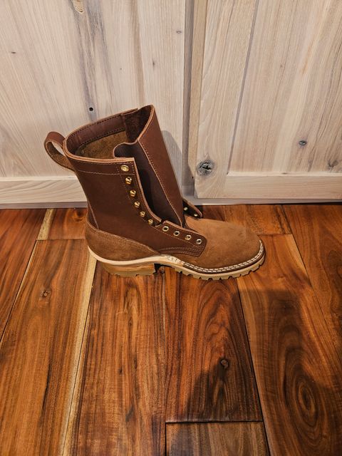 Photo by NevadaBugle on October 7, 2025 of the Nicks BuilderPro in Seidel 1964 Brown Roughout.