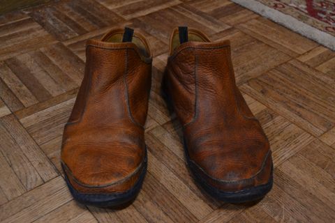 Photo by Valliant on February 6, 2026 of the Queen City footwear Vermont House Shoe Hi-Top in Unknown Leather.