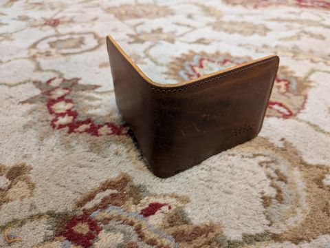 Photo by Valliant on January 1, 2026 of the Queen City Footwear Minimalist Wallet in Unknown Natural Veg Tan.