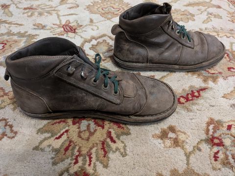Photo by Valliant on January 1, 2026 of the Jim Green African Ranger Barefoot Boot in Houston Brown.