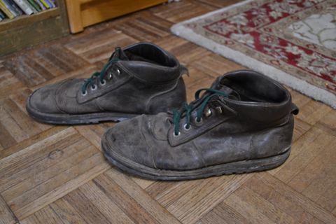 Photo by Valliant on February 6, 2026 of the Jim Green African Ranger Barefoot Boot in Houston Brown.