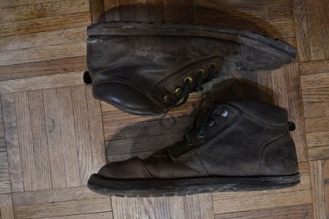 Photo by Valliant on February 6, 2026 of the Jim Green African Ranger Barefoot Boot in Houston Brown.