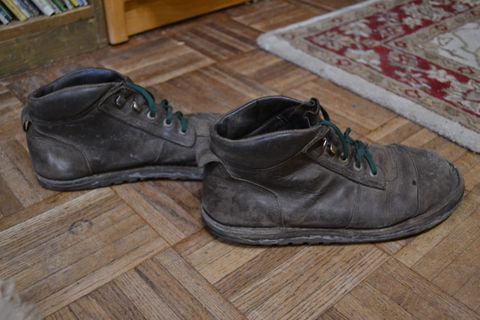 Photo by Valliant on February 6, 2026 of the Jim Green African Ranger Barefoot Boot in Houston Brown.