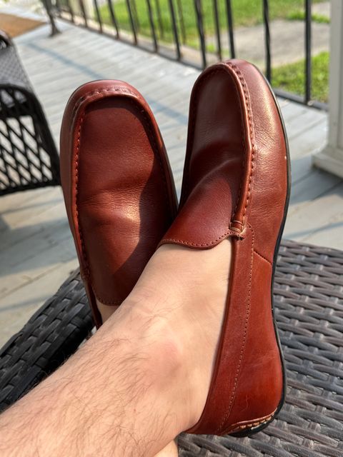 Photo by lemoncurry on July 15, 2026 of the Anthony Veer Cleveland Driver in Saddle Tan Leather.
