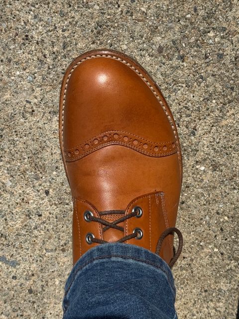 Photo by lemoncurry on July 6, 2026 of the Saddleback Leather Officer’s Boot in Unknown Natural Veg Tan.
