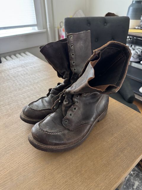 Photo by lemoncurry on May 26, 2026 of the Gorilla Moc Toe 9” Boot in Unknown Leather.