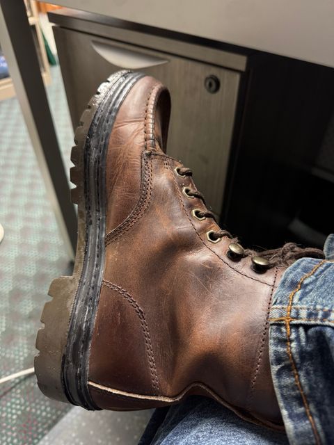 Photo by lemoncurry on February 25, 2026 of the Timberland Moc Toe Boot in Unknown Leather.