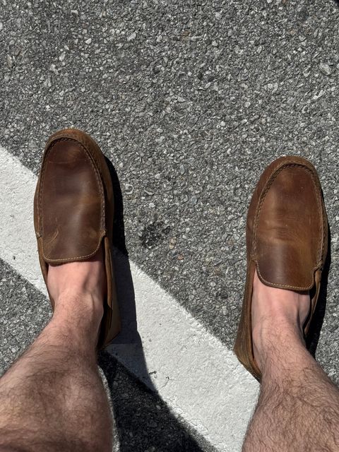Photo by lemoncurry on July 19, 2026 of the Timberland Earthkeeper Driving Moc in Brown Nubuck.