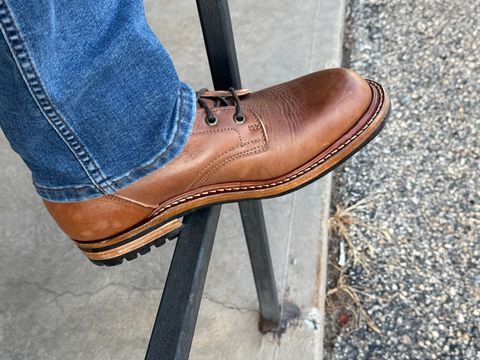 Photo by lemoncurry on July 7, 2026 of the Truman Plain Toe Boot in British Tan Grizzly.