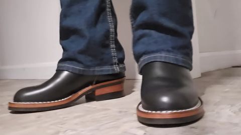 Photo by Jackpot_Johnson on July 20, 2026 of the Nicks Brakeman in Horween Black Chromexcel.