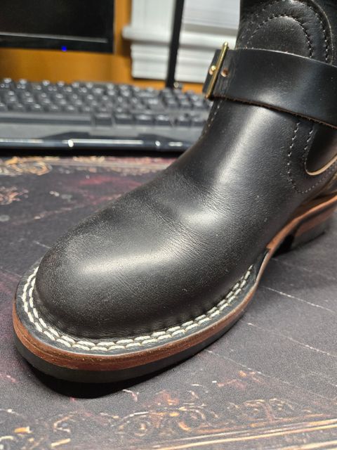 Photo by Jackpot_Johnson on July 24, 2026 of the Nicks Brakeman in Horween Black Chromexcel.