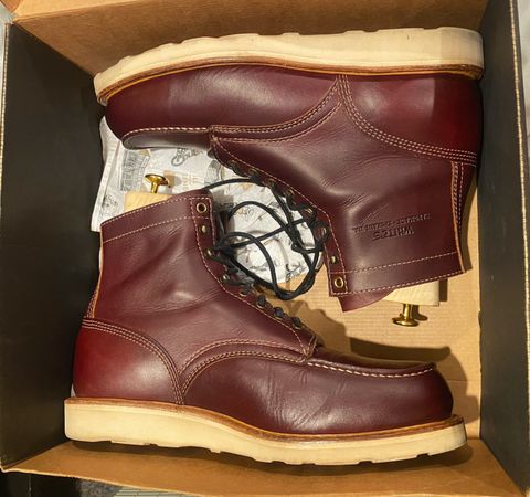 Photo by undifferentiated on October 8, 2025 of the White's Perry 6" Select in Seidel Burgundy Double Shot.