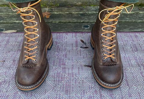 Photo by undifferentiated on October 30, 2024 of the White's 7” Custom MTO LTT in C.F. Stead Urban Brown Crazy Cow.