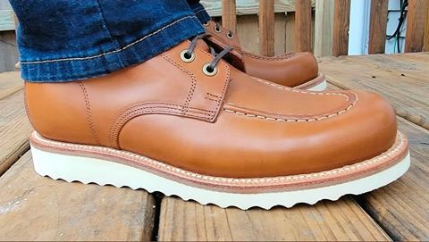 Photo by Bootropolis on December 2, 2022 of the Grant Stone Brass Boot in Badalassi Carlo Saddle Tan Minerva.
