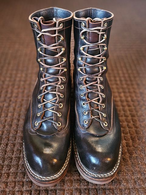 Photo by shipwreckwillie on March 13, 2026 of the Nicks Lace To Toe in Horween Brown Waxed Flesh.