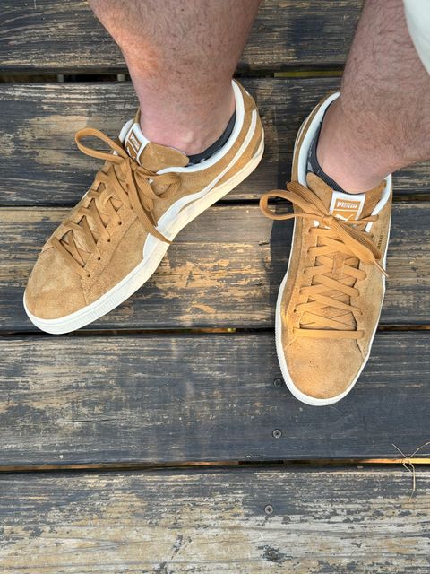 Photo by BigDawg308 on July 1, 2026 of the Puma Suede Charles F. Stead V in C.F. Stead Honey Butter Suede.