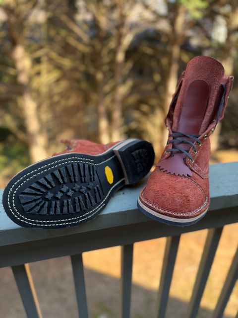 Photo by BigDawg308 on February 28, 2026 of the Wesco Jobmaster in Seidel Redwood Oil Tan Roughout.