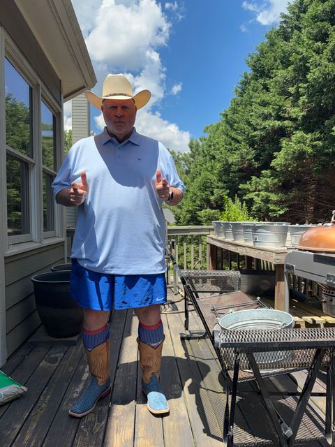 Photo by BigDawg308 on July 20, 2026 of the Anderson Bean Wide Square Toe in Blue Jean Python.