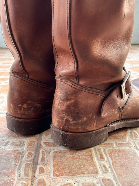 Photo by jen44 on July 14, 2026 of the Red Wing Engineer in S.B. Foot Amber Harness.