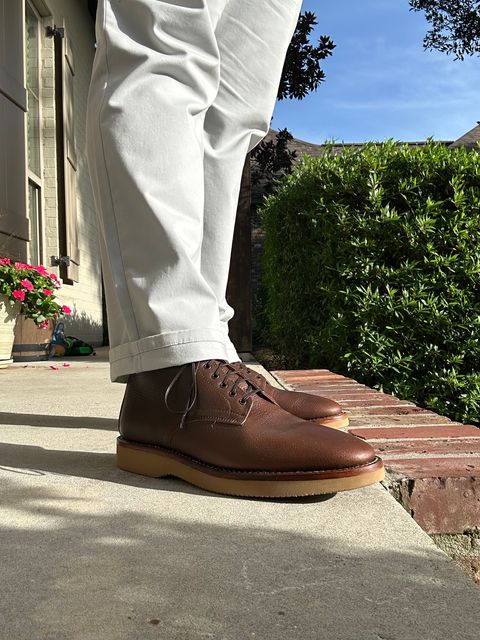 Photo by PMap on July 17, 2026 of the Oak Street Bootmakers Lakeshore Boot in Brown Scotch Grain Chromexcel.