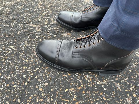 Photo by PMap on July 13, 2026 of the Viberg Service Boot in Conceria Walpier Nero Tuscany.