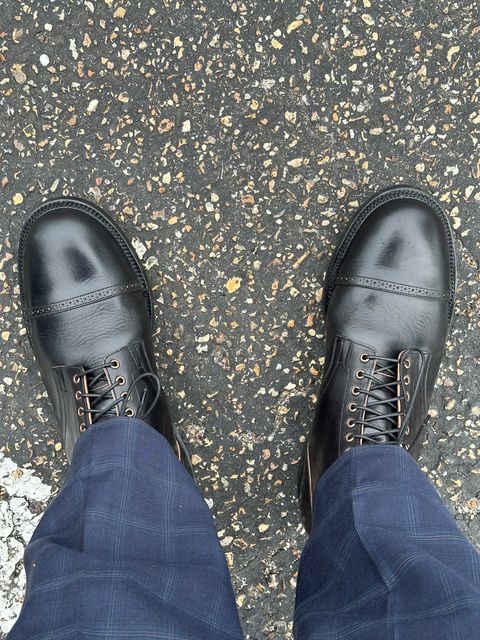 Photo by PMap on July 13, 2026 of the Viberg Service Boot in Conceria Walpier Nero Tuscany.