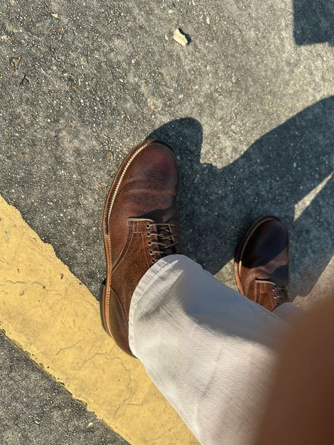 Photo by PMap on July 1, 2026 of the Viberg Service Boot in Whiskey Kudo.