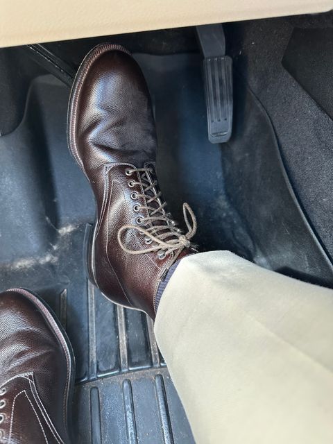 Photo by PMap on July 6, 2026 of the Viberg Navvy Boot in Annonay Malt Alpine Calf.
