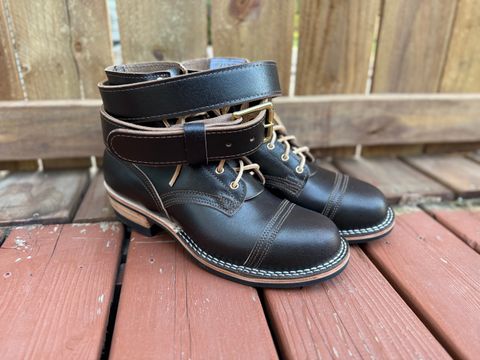 Photo by SteveHarveyOswald on October 1, 2025 of the Nicks Heritage Belt in Horween Brown Waxed Flesh.