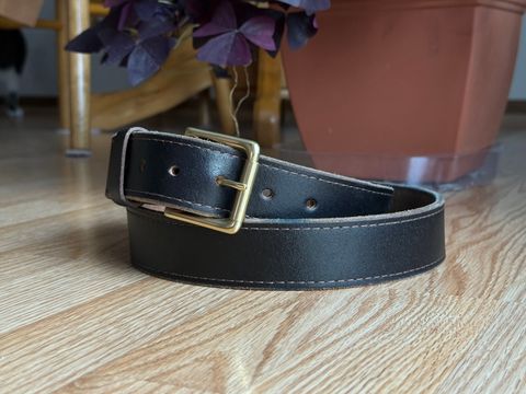 Photo by SteveHarveyOswald on December 1, 2025 of the Nicks Heritage Belt in Horween Brown Waxed Flesh.