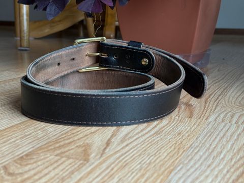 Photo by SteveHarveyOswald on December 1, 2025 of the Nicks Heritage Belt in Horween Brown Waxed Flesh.