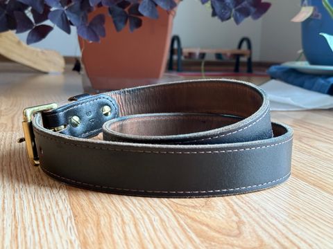 Photo by SteveHarveyOswald on January 4, 2026 of the Nicks Heritage Belt in Horween Brown Waxed Flesh.