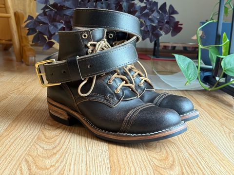Photo by SteveHarveyOswald on January 4, 2026 of the Nicks Heritage Belt in Horween Brown Waxed Flesh.
