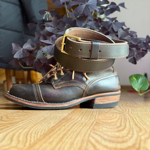 Photo by SteveHarveyOswald on February 1, 2026 of the Nicks Heritage Belt in Horween Brown Waxed Flesh.
