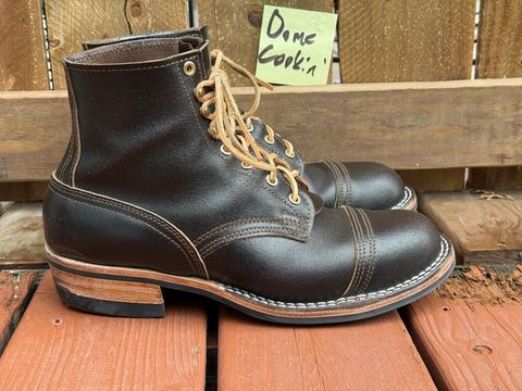 Photo by SteveHarveyOswald on November 1, 2025 of the Nicks MTO in Horween Brown Waxed Flesh.