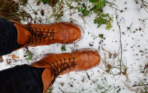 Photo by LydiaWinters on February 4, 2025 of the Tricker's Lucia Super Boot in Tanneries Haas Gold.