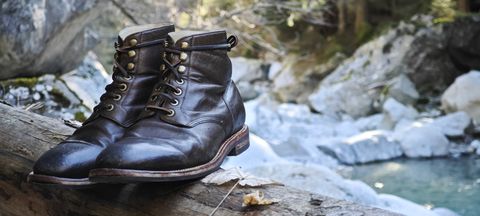 Photo by SimOnthEdge on March 20, 2025 of the Grant Stone Diesel Boot in Incas Jungle Kangaroo.