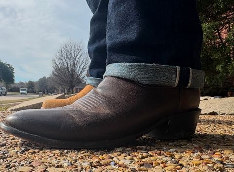 Photo by BamaBoyinTx on January 7, 2025 of the Lucchese 1883 in Lucchese Mad Dog Goat - Chocolate.