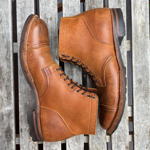 Photo by roycehamptontho on April 5, 2026 of the Viberg Service Boot in C.F Stead Nutmeg Waxed Kudu.