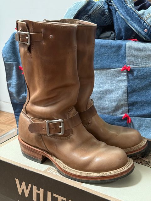 White's Nomad Engineer Boots in Horween Natural Chromexcel | Photo