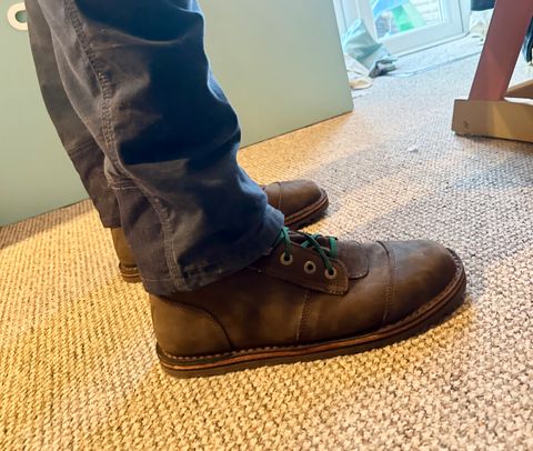 Photo by beariam37 on February 12, 2024 of the Jim Green African Ranger Barefoot Boot in Houston Brown.