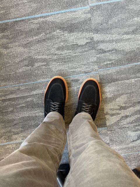 Photo by JHOUSTON on April 8, 2025 of the Alden Indy Boot in C.F. Stead Black Janus Calf Suede.