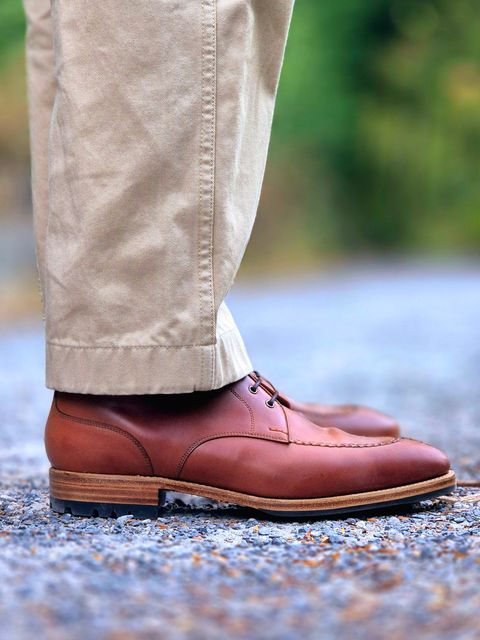 Photo by Slash on July 15, 2026 of the Carmina Norwegian Split Toe Boot in Horween Natural Shell Cordovan.
