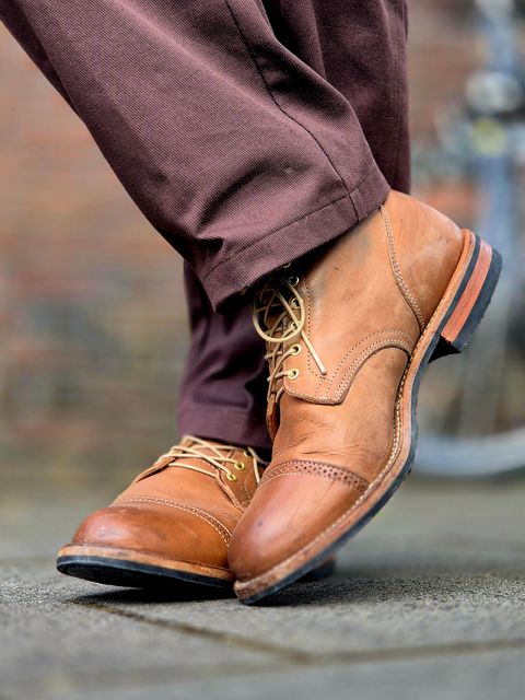 Photo by Slash on July 4, 2026 of the Viberg Service Boot BCT in Maryam Fango Vitello Calf.