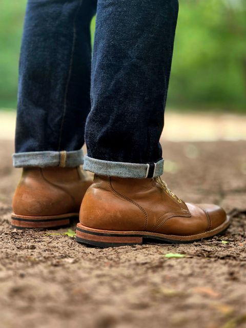 Photo by Slash on June 16, 2026 of the Viberg Service Boot BCT in Maryam Fango Vitello Calf.