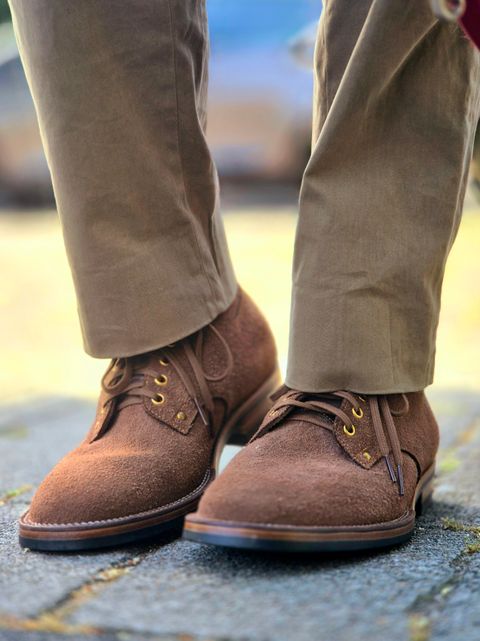 Photo by Slash on June 24, 2026 of the Iron Boots x Østmo Type 1 in Seidel Brown Oil Tan Roughout.