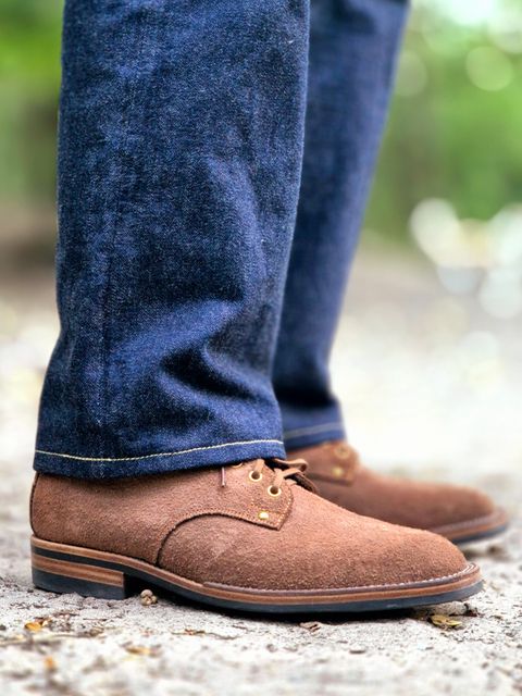 Photo by Slash on July 12, 2026 of the Iron Boots x Østmo Type 1 in Seidel Brown Oil Tan Roughout.