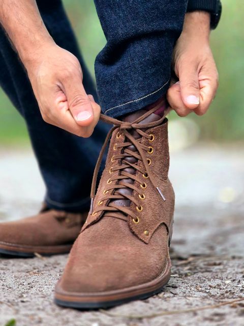 Photo by Slash on July 12, 2026 of the Iron Boots x Østmo Type 1 in Seidel Brown Oil Tan Roughout.